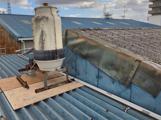 クーリングタワー　仮撤去後